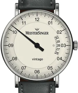 MeisterSinger Vintago VT901_SN06 Stainless steel White