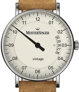 MeisterSinger Vintago VT901_SV03 Stainless steel White