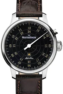 MeisterSinger Bell Hora BHO902G_CROC Stainless steel Black