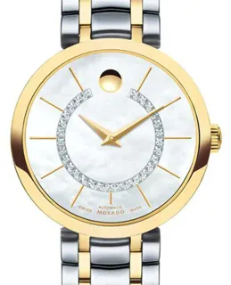 Movado 1881 Automatic 606921 Yellow gold and Stainless steel White