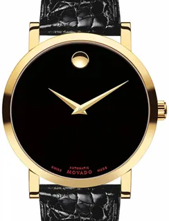 Movado Red Label 607007 Yellow gold and Stainless steel Black