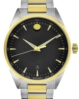 Movado 607245 Yellow gold and Stainless steel Black