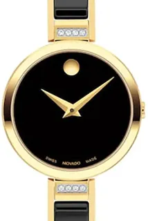 Movado Moda Bangle 607716 Yellow gold Black