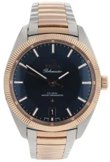 Omega Globemaster 130.20.39.21.03.001 39mm Rose gold and Stainless steel Blue