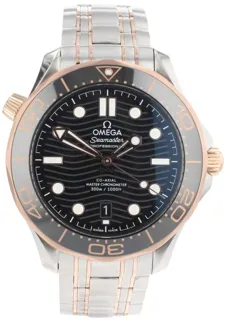 Omega Seamaster Diver 300M 210.20.42.20.01.001 Yellow gold and Stainless steel Black