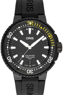 Oris Aquis 01 400 7767 7754-07 426 64BTEB Titanium and Black DLC Black