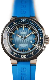 Oris Aquis 01 400 7777 7155-Set Titanium Blue