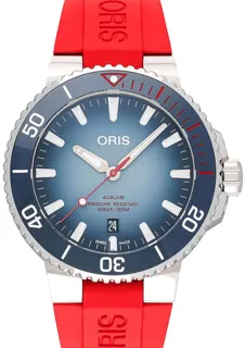 Oris Aquis 01 733 7730 4105-Set Ceramic and Stainless steel Blue