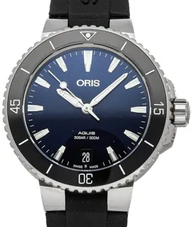 Oris Aquis 01 733 7731 4135-07 4 18 64FC Stainless steel Blue