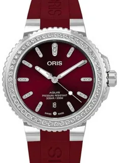 Oris Aquis 01 733 7766 4998-07 4 22 68FC Stainless steel Red