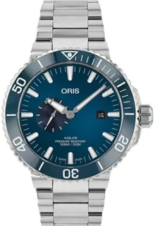 Oris Aquis 01 743 7733 4155-07 8 24 05PEB Stainless steel Blue