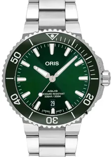 Oris Aquis Date 01 733 7766 4157-07 8 22 05PEB Stainless steel Green