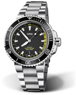 Oris Aquis Depth Gauge 01 733 7675 4154-Set MB Ceramic and Stainless steel Black