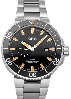 Oris Aquis Small Second 01 743 7733 4159-07 8 24 05PEB Stainless steel Black