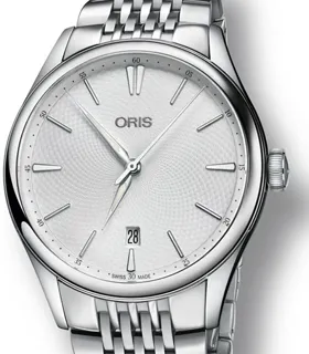 Oris Artelier Date 01 733 7721 4051-07 8 21 88 Stainless steel White