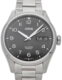 Oris Big Crown 01 752 7760 4063-07 8 22 08P Stainless steel Gray