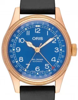 Oris Big Crown Pointer Date 01 754 7741 3185-SET Bronze Blue