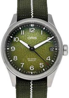 Oris ProPilot 01 751 7761 4187-Set Stainless steel Green