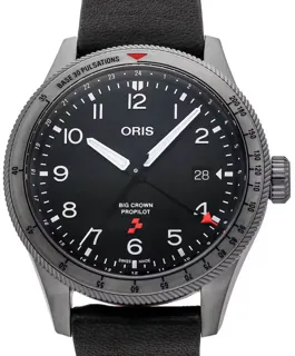 Oris ProPilot 01 798 7773 4284 HB-ZRW-Set 41mm Stainless steel Black