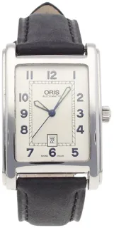 Oris Rectangular 7497 28mm Stainless steel Silver