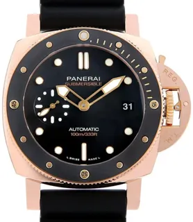 Panerai Submersible PAM 00974 Rose gold Black