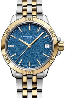 Raymond Weil Tango 5960-STP-50061 Yellow gold and Stainless steel Blue