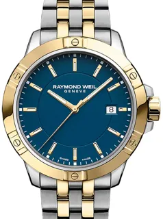 Raymond Weil Tango 8160-STP-50041 Yellow gold and Stainless steel Blue