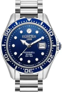 Roamer Rockshell Mark III Scuba 220858 41 45 50 Stainless steel Blue