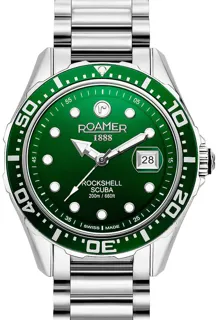 Roamer Rockshell Mark III Scuba 220858 41 75 50 Stainless steel Green