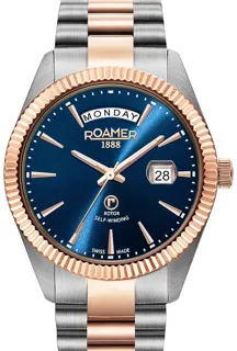 Roamer Primeline Daydate 981662 47 45 90 Stainless steel Blue