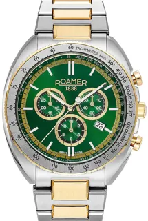 Roamer Power Chrono 868837 47 75 70 44mm Stainless steel Green