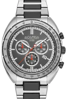 Roamer Power Chrono 868837 45 85 70 44mm Stainless steel Gray