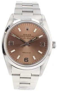 Rolex Air King 14000 Stainless steel salmon