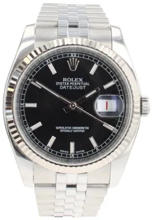 Rolex Datejust 36 116234 Stainless steel Black