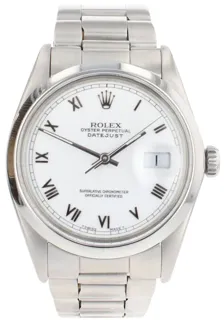 Rolex Datejust 16200 Stainless steel White