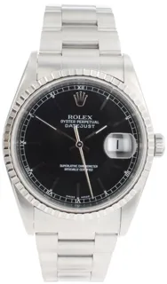 Rolex Datejust 36 16220 Stainless steel Black