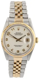 Rolex Datejust 36 16233 Stainless steel ivory$cream