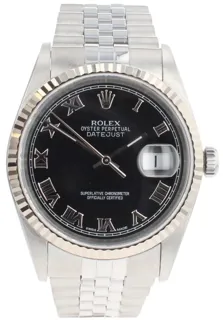 Rolex Datejust 36 16234 Stainless steel Black