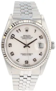 Rolex Datejust 36 16234 Stainless steel White