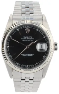 Rolex Datejust 36 16234 Stainless steel Black