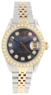 Rolex Lady-Datejust 69173 Yellow gold and Stainless steel White