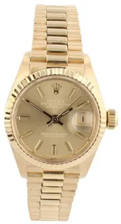 Rolex Lady-Datejust 69178 18k yellow gold champagne