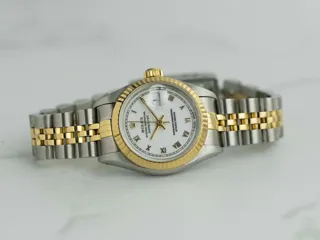 Rolex Lady-Datejust 69173 Yellow gold and Stainless steel White