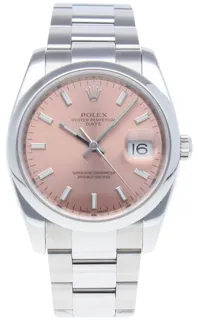 Rolex Oyster Perpetual Date 115200 Stainless steel Salmon