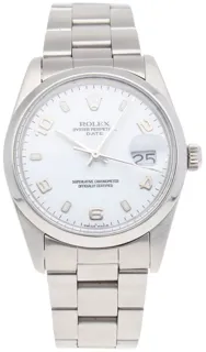 Rolex Oyster Perpetual Date 15000 Stainless steel White