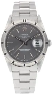 Rolex Oyster Perpetual Date 15210 Stainless steel grey