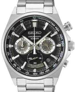 Seiko Chronograph SSB397P1 Stainless steel Black