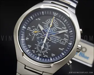 Seiko Chronograph Stainless steel Blue