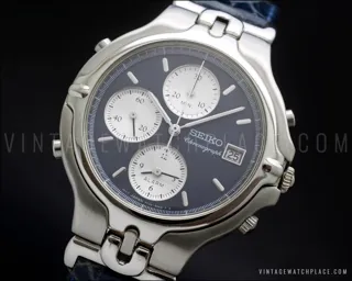 Seiko Chronograph 7T32-6H50 Stainless steel Blue