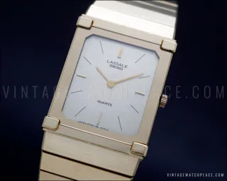 Seiko Lassale Stainless steel and Gold-plated light gold